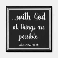 With God All Things Are Possible Black