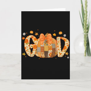 With God All Things Are Possible Christian Fall Th Card