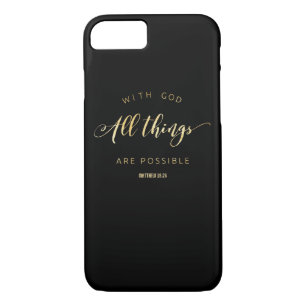 With God All Things are Possible Matthew 19:26 Case-Mate iPhone Case