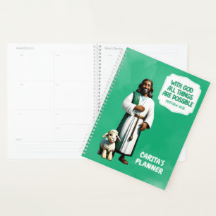 With God All Things Are Possible Planner