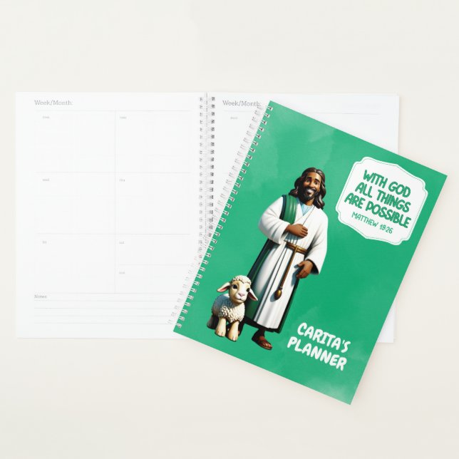 With God All Things Are Possible Planner (Display)