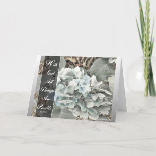 With God All Things Are Possible - Scripture Card