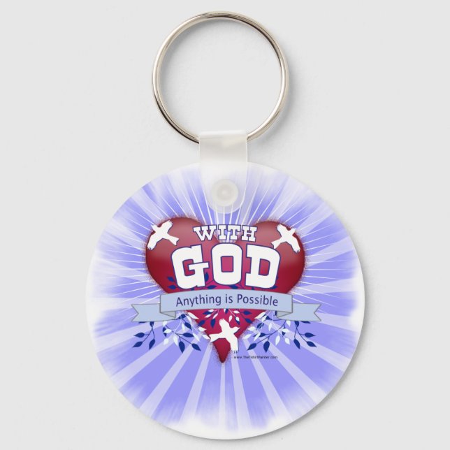With God Anything is Possible Keychain (Front)