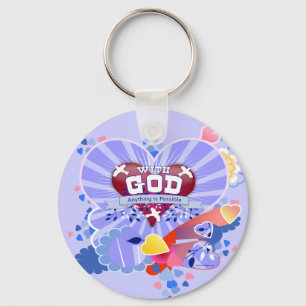 With God Hearts Keychain