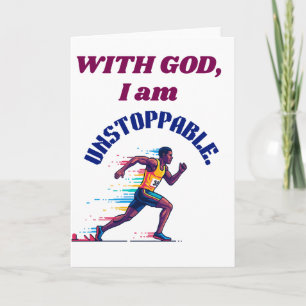 With God, I'm Unstoppable Thank You Card