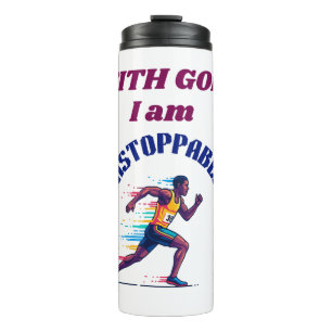 With God, I'm Unstoppable Thermal Tumbler