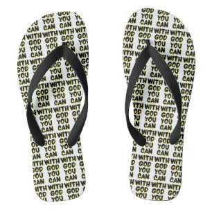 With God You Can Faith Based All-Over Unisex Flip Flops