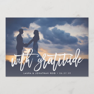 With Gratitude   Photo Thank You w/ Back Message