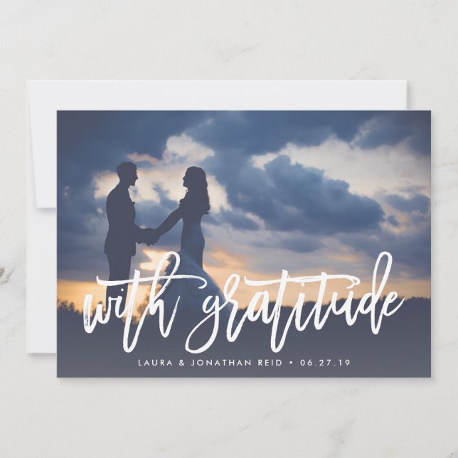 With Gratitude | Photo Thank You w/ Back Message (Front)