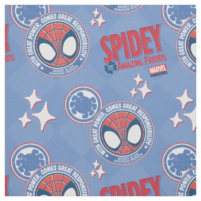 With Great Power Comes Great Responsibility Fabric (Swatch)