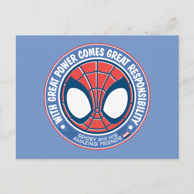 With Great Power Comes Great Responsibility Postcard (Front)
