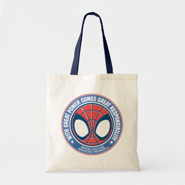 With Great Power Comes Great Responsibility Tote Bag (Front)