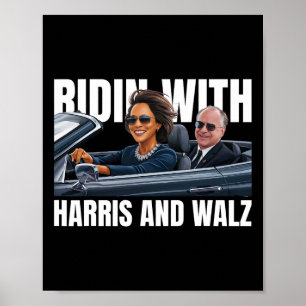 With Harris And WAlzheimer President Kamala Harris Poster