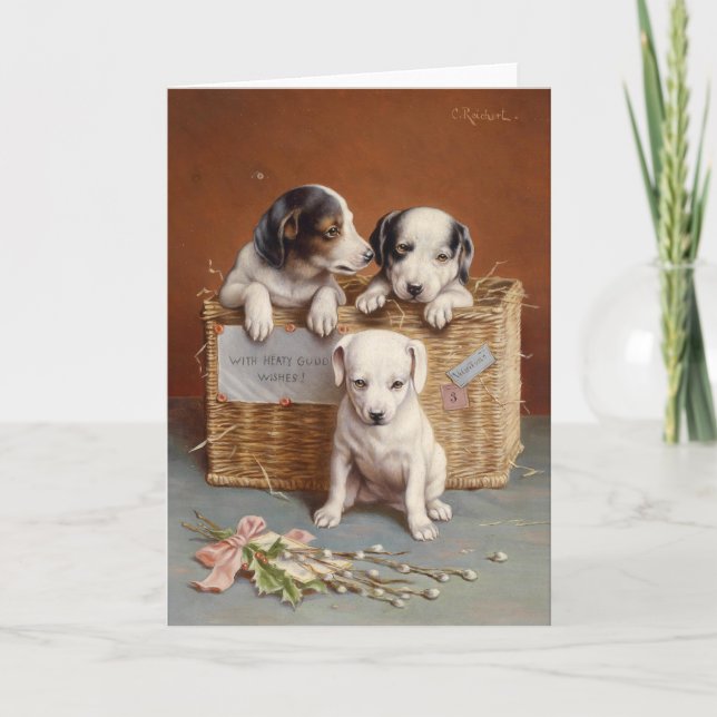 With Heaty Guud Wishes | Carl Reichert Card (Front)