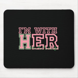 With Her Kamala Vote For 2024 President Kamala Har Mouse Pad