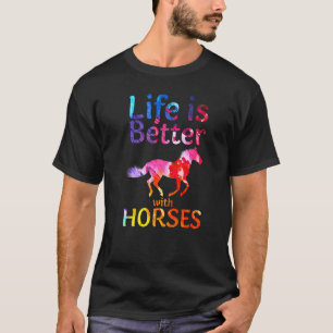 With Horses Cute Horseback Riding Horse T-Shirt