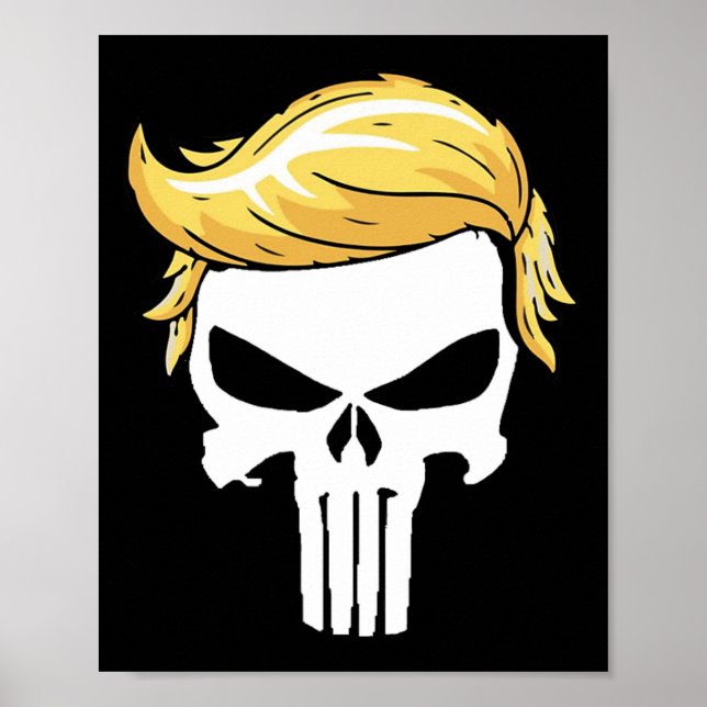 With Iconic Trump Hair President Supporter  Poster (Front)