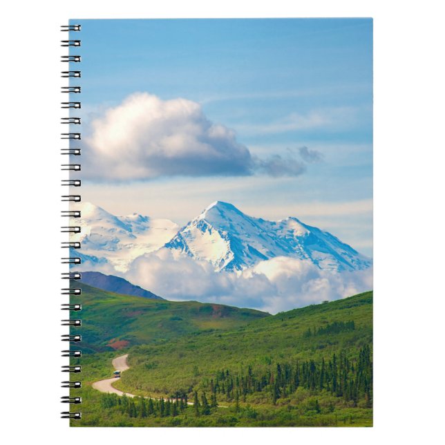 With its huge mountains and surrounded by a wonder notebook (Front)