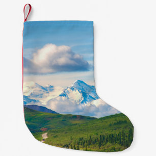 With its huge mountains and surrounded by a wonder small christmas stocking