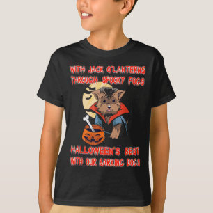 With Jack O Lanterns Through Spooky Fogs Funny T-Shirt