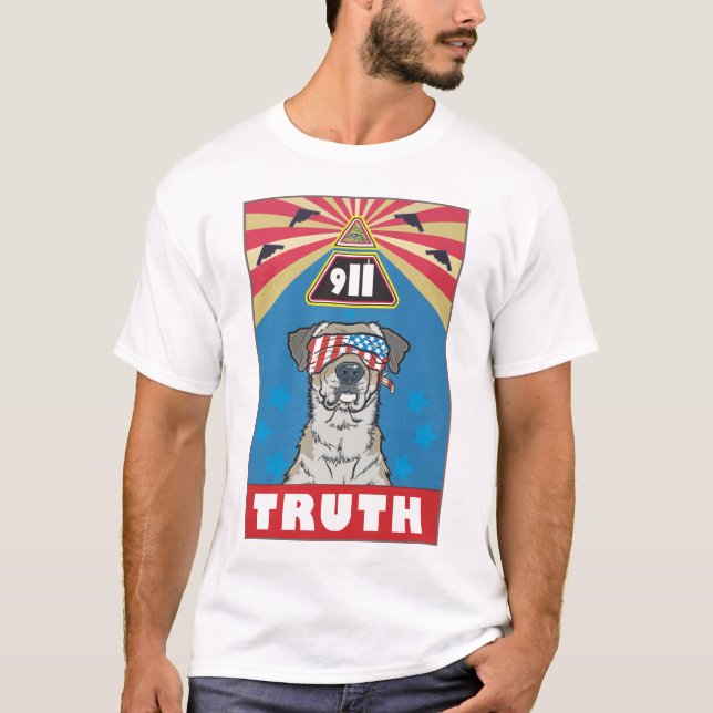 "With Liberty and Justice for All" Black T-Shirt (Front)
