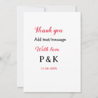 With love add couple name letter thank you add dat