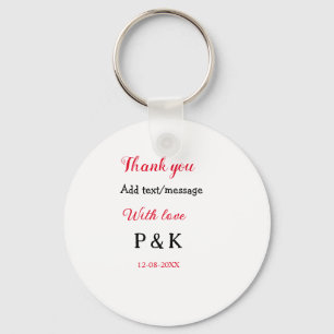 With love add couple name letter thank you add dat keychain