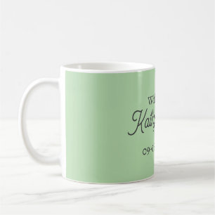 With love add couple name wedding simple minimal coffee mug