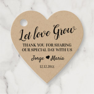 With love and dedication favour tags