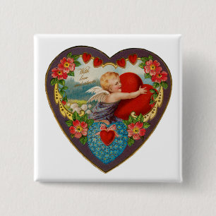 With Love and Esteem 2 Inch Square Button