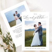 With Love and Gratitude, Chic Photo Wedding