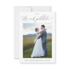 With Love and Gratitude, Chic Photo Wedding