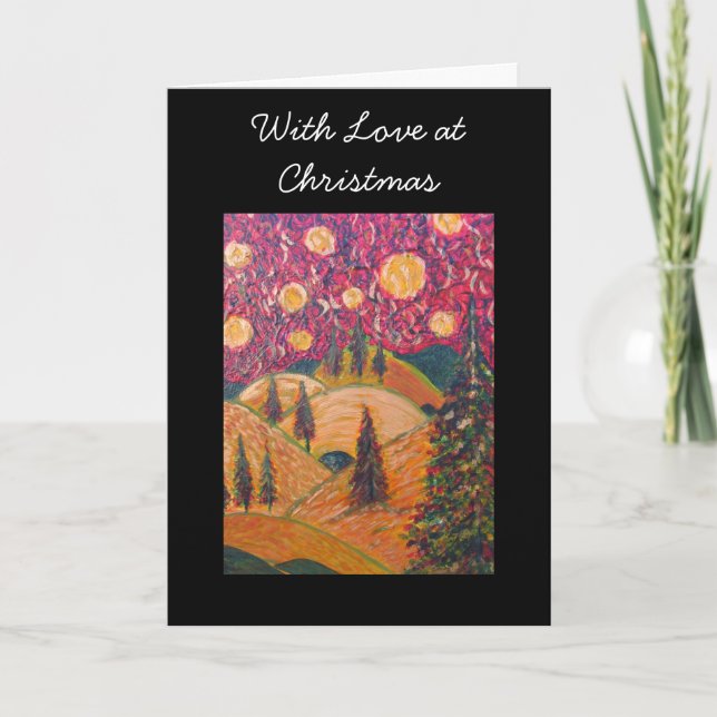 With Love at Christmas Holiday Card (Front)