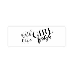 With Love BOSS GIRL Self-inking Stamp