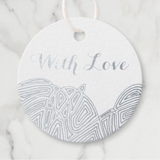 With Love - Flurry Favour Tags (Front)