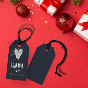 With love from - personalised Christmas gift tag