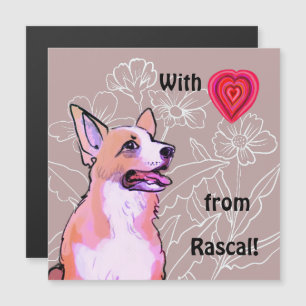 With Love From Your Corgi – Cute Magnetic card