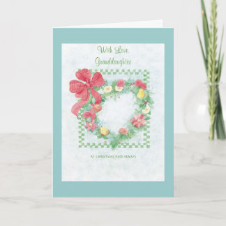 With Love, Granddaughter Holiday Card