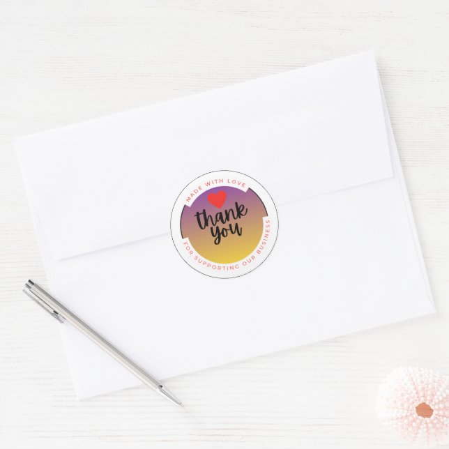 With Love Heart Sticker – Minimal Cute Love  (Envelope)
