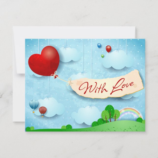 With Love  Holiday Card (Front)