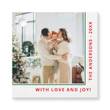 With Love & Joy|Family Name|One Photo Favour Tags
