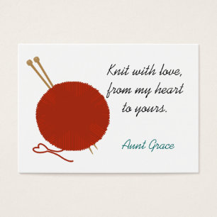 With Love Knitter's Hang Tag