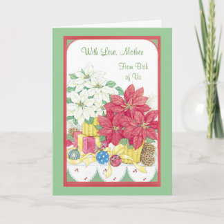 With Love, Mother From Both of Us Holiday Card