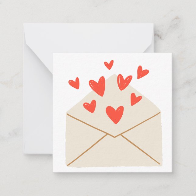 With Love Notecard (Blank Inside) (Front)