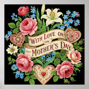 With Love on Mother's Day Poster