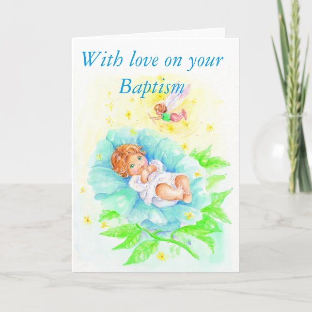 With love on your Baptism Card (Front)
