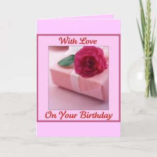 With Love on your Birthday Card