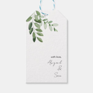 With Love Personalized Names Wedding Gift Tags