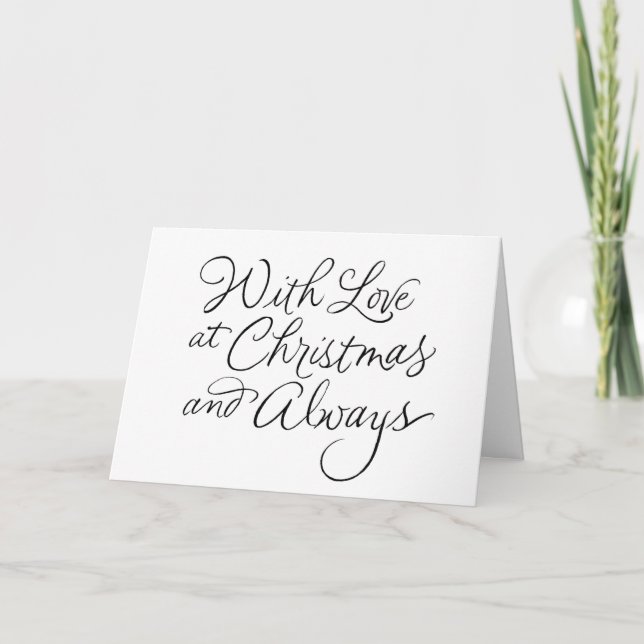 WITH **LOVE** TO YOU AT CHRISTMAS CARD (Front)