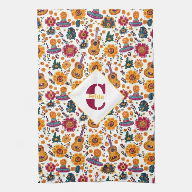 With monogram Fiesta Fiesta Towel (Vertical)